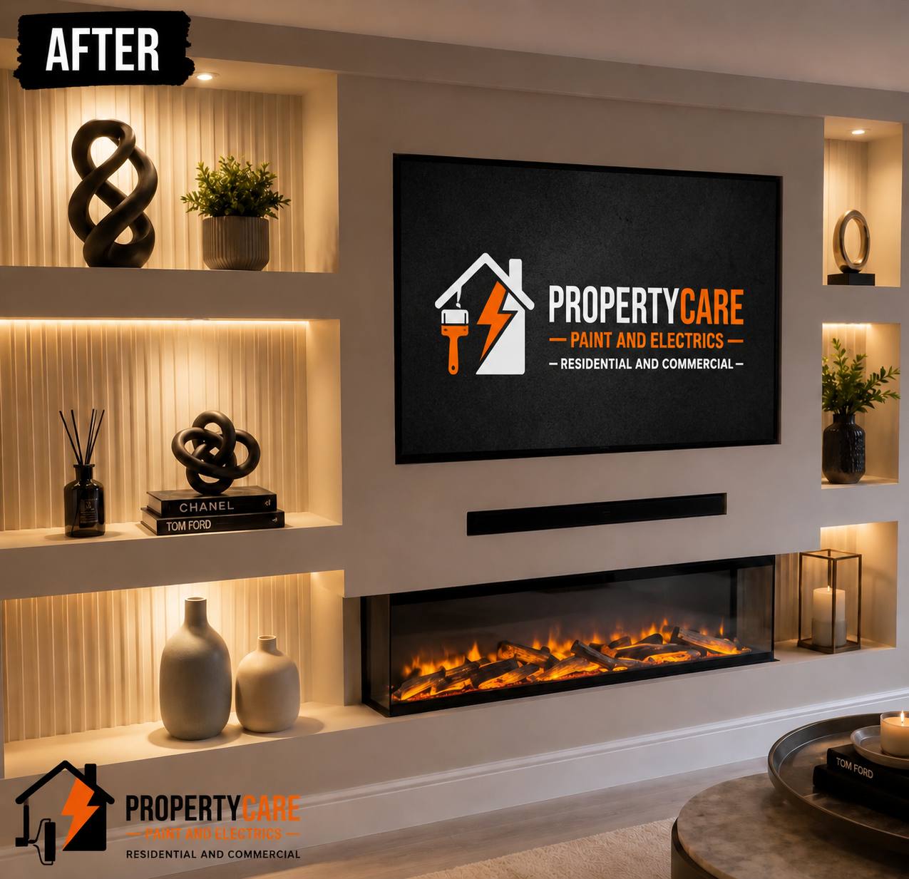 TV Media Wall Installation
